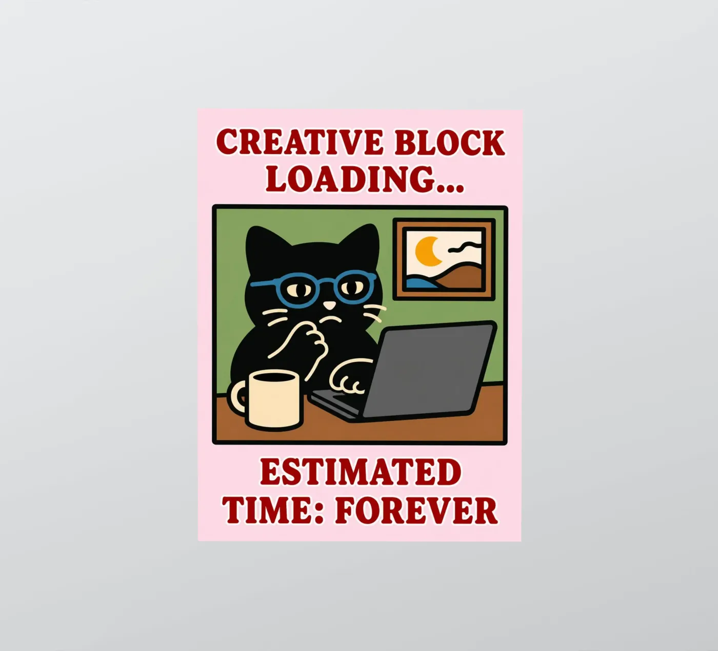creative block loading sticker by toegoe