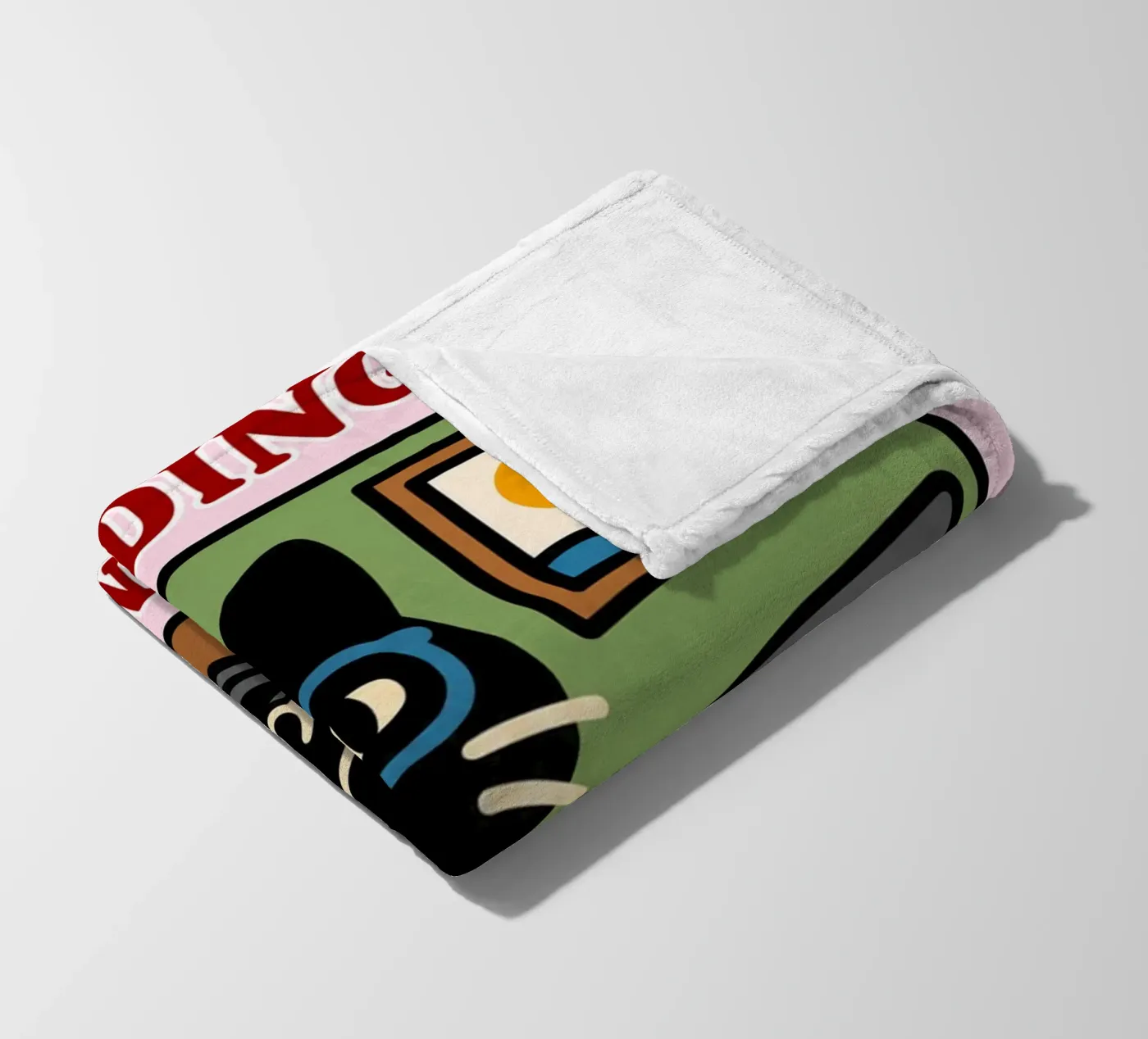 creative block loading fleece blanket by toegoe