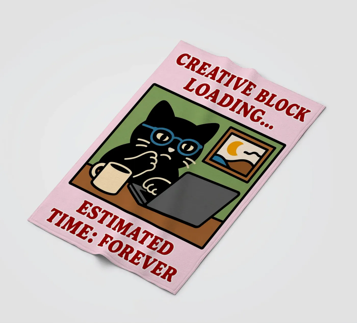 creative block loading fleece blanket by toegoe