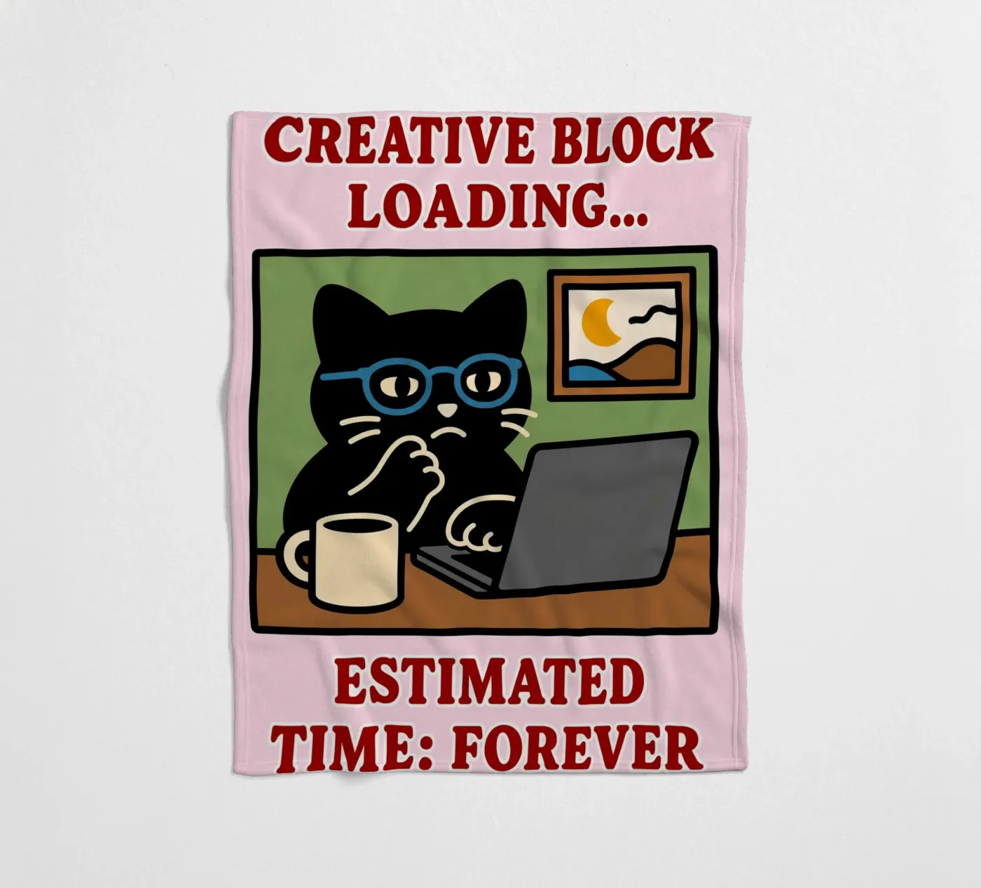 creative block loading fleece blanket by toegoe