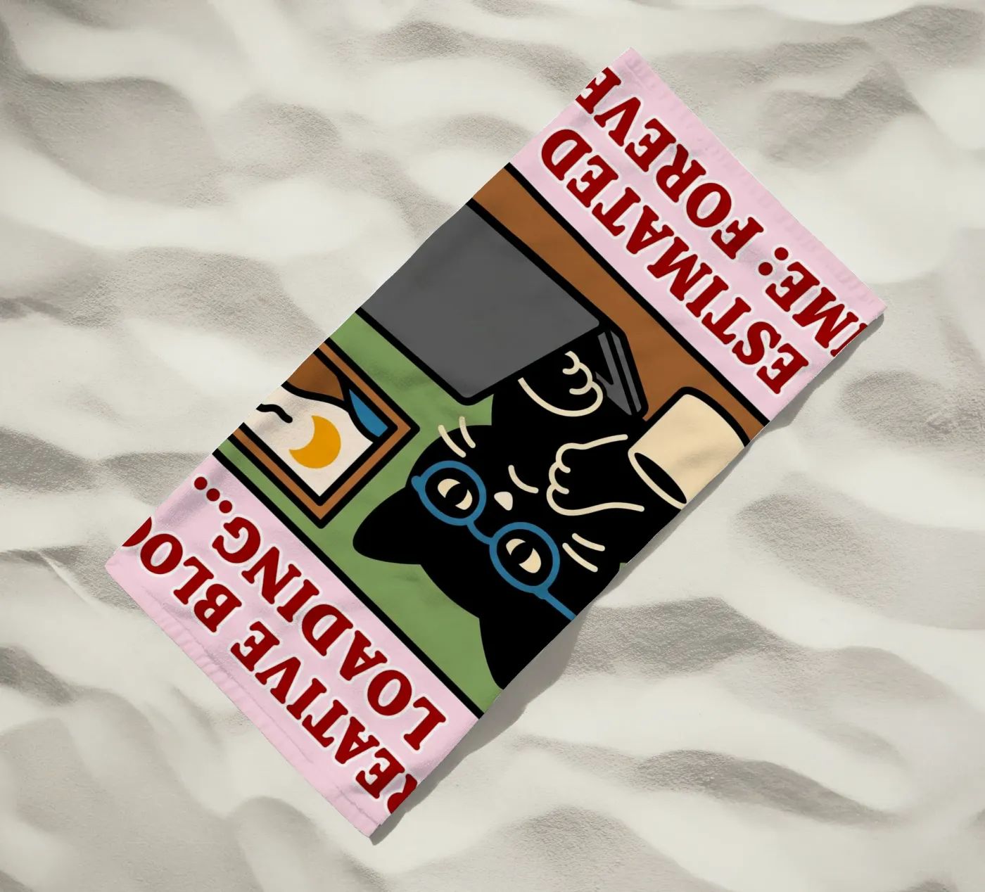 creative block loading beach towel by toegoe