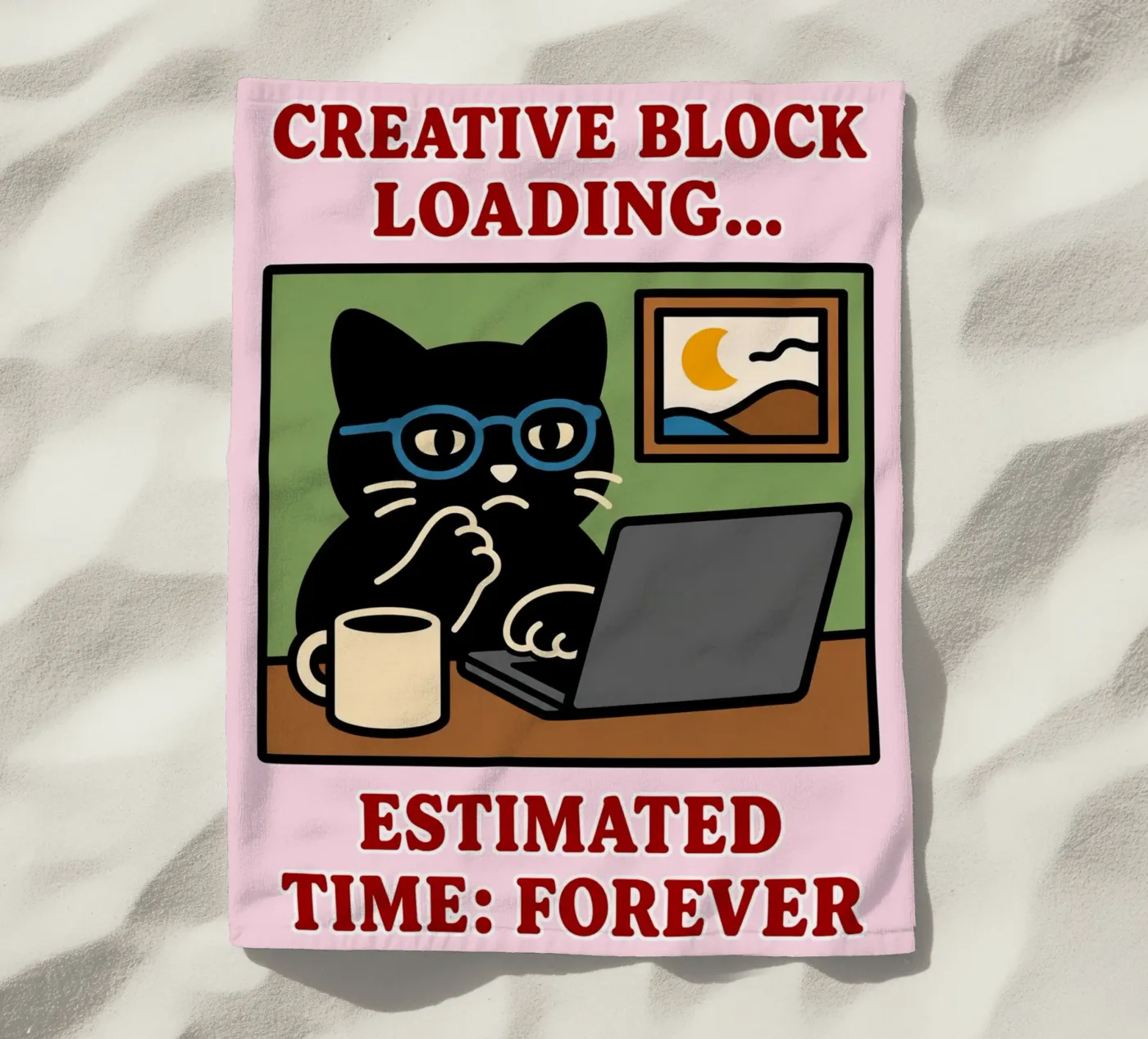 creative block loading beach towel by toegoe
