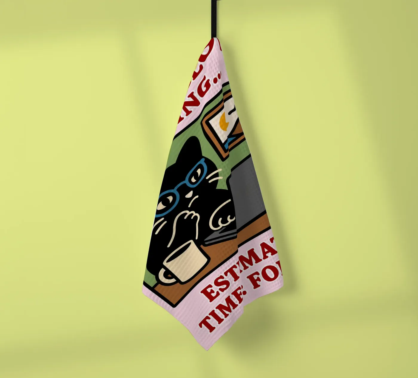 creative block loading tea towel by toegoe