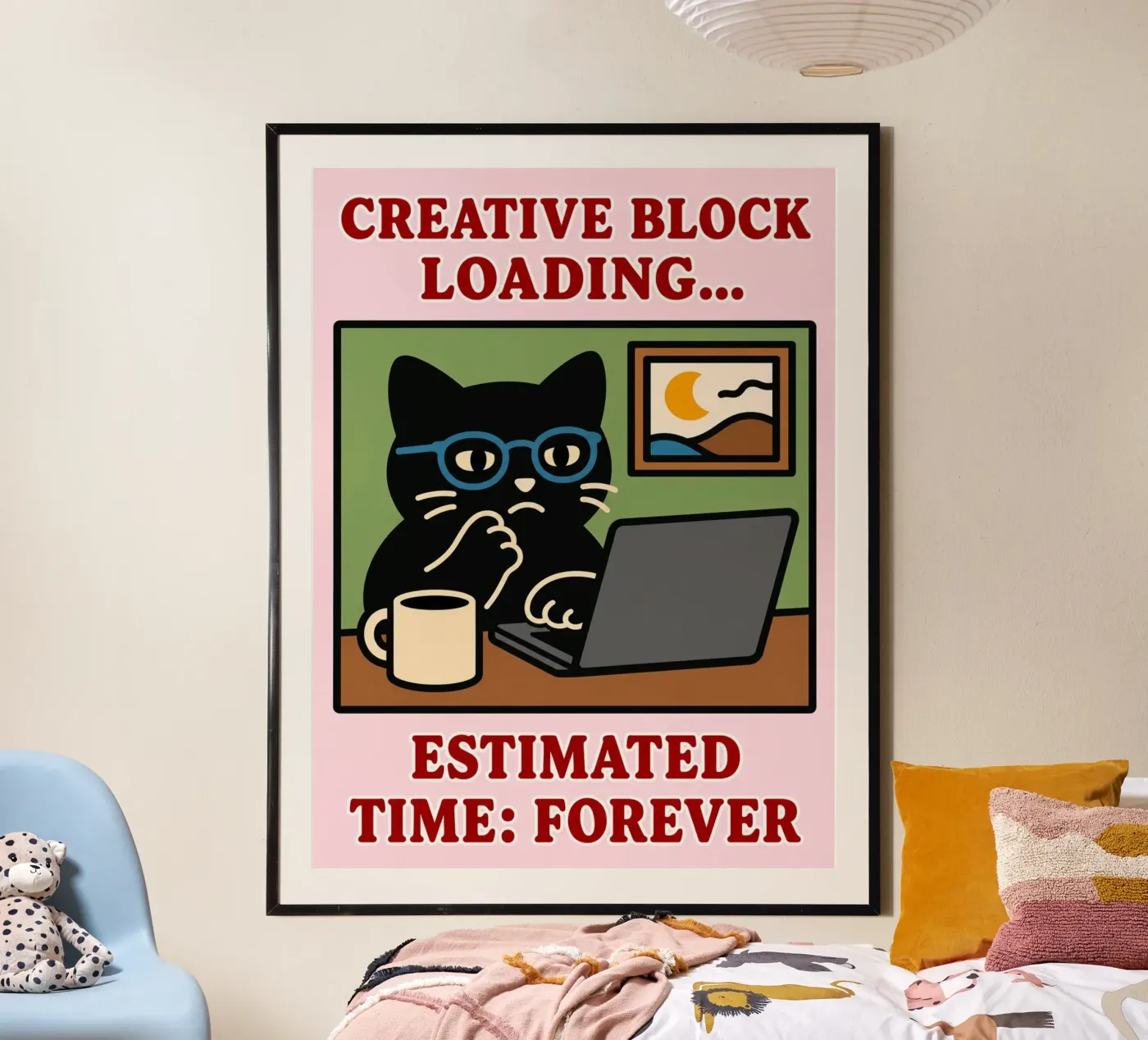 creative block loading poster by toegoe