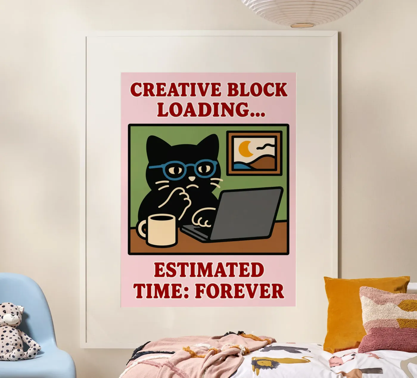 creative block loading poster by toegoe