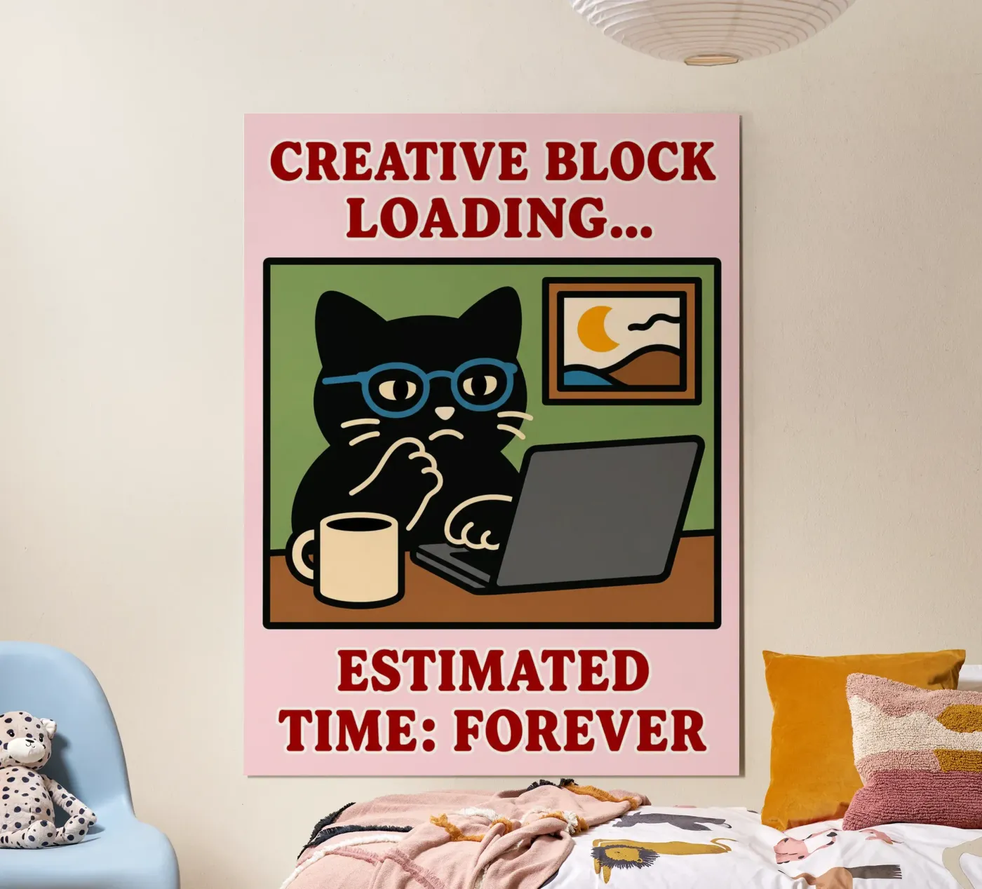 creative block loading poster by toegoe