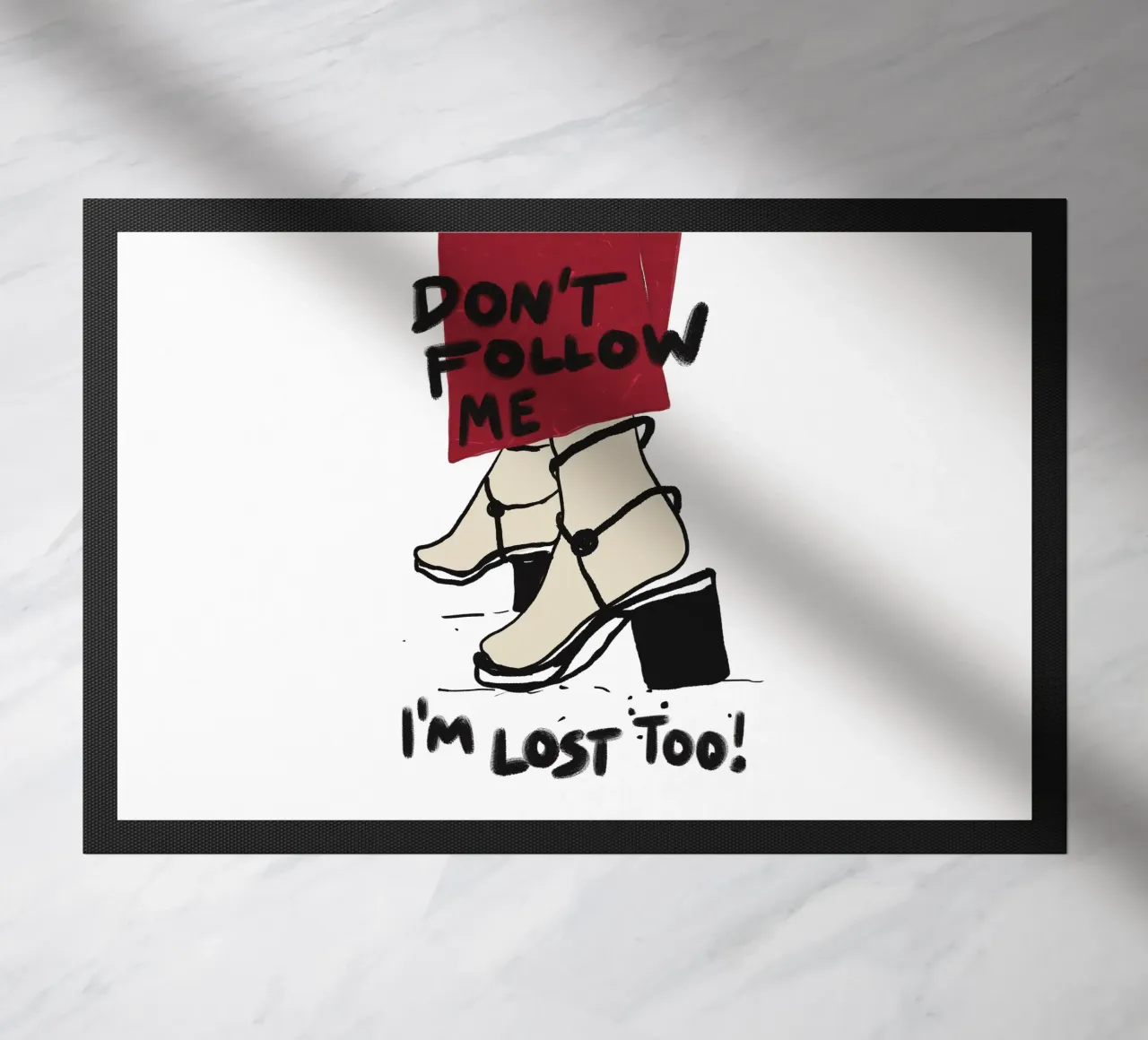Don't follow me - I'm lost too zerbino da Illustration Raissa Oltmanns