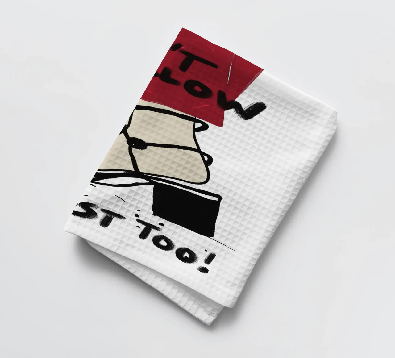 Don't follow me - I'm lost too canovaccio da cucina da Illustration Raissa Oltmanns