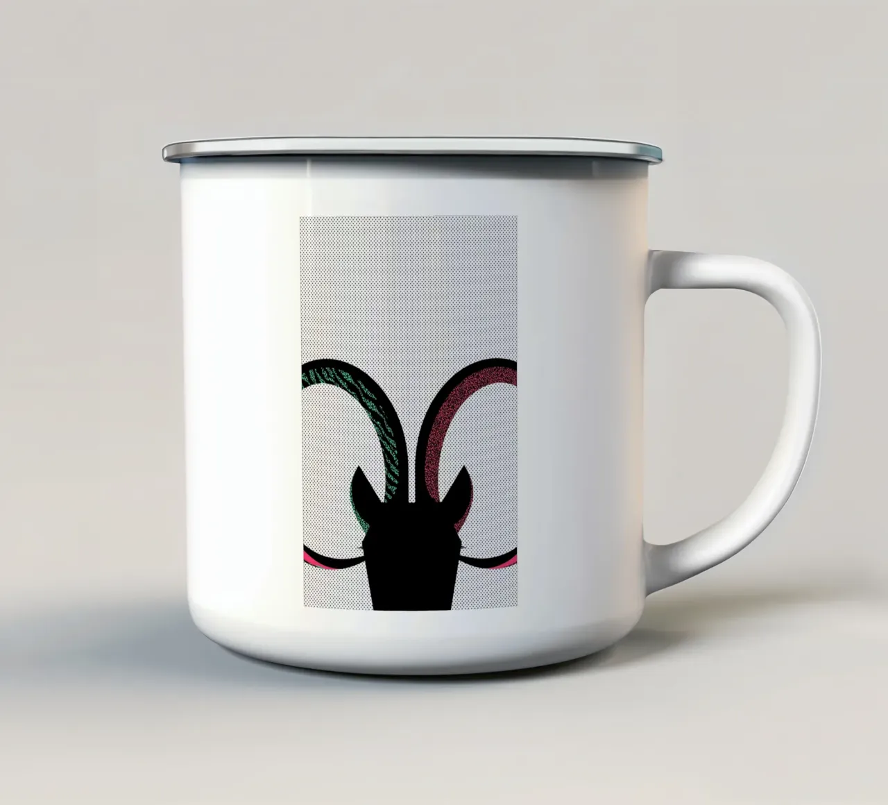 Polka Dot Capricornio tazza in smalto da Birgit Palma