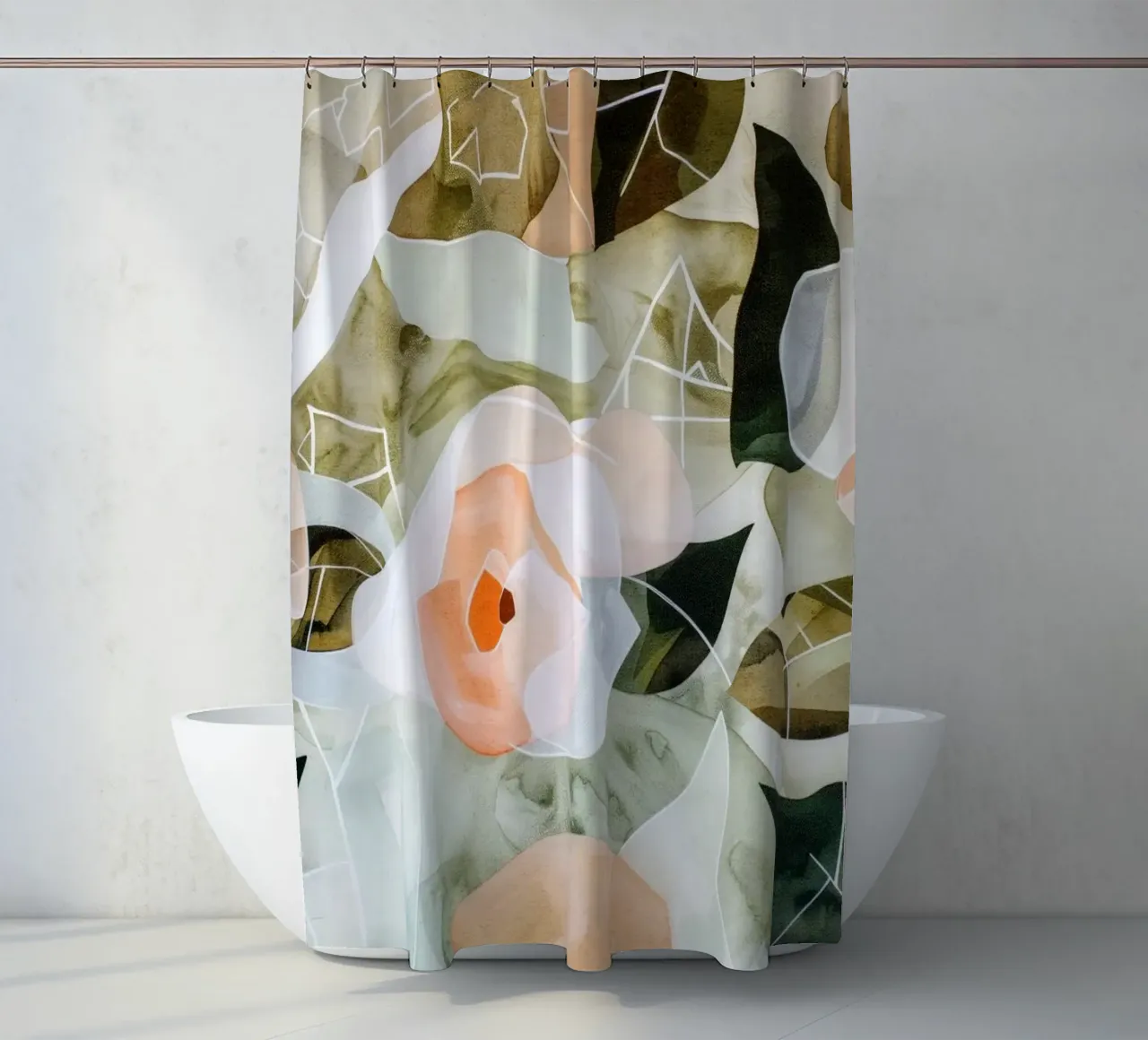 Flower Pattern No 3 tenda da doccia da treechild