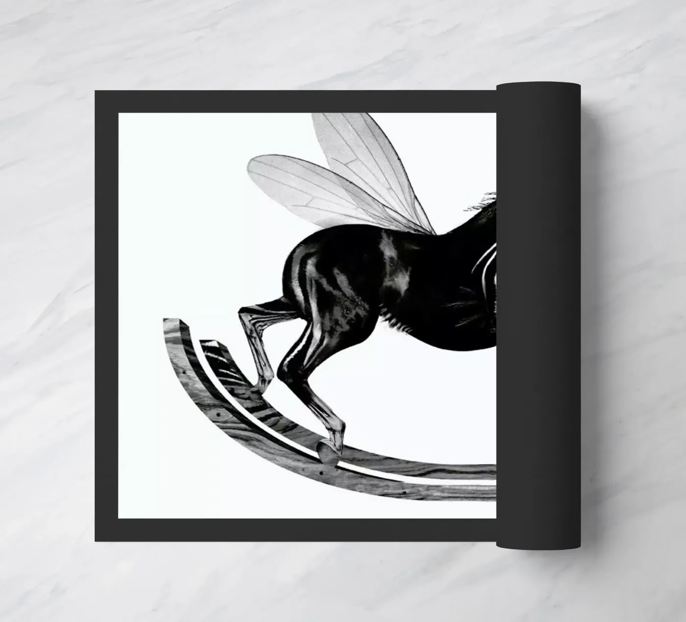 Schaukelpferd doormat by Birgit Palma