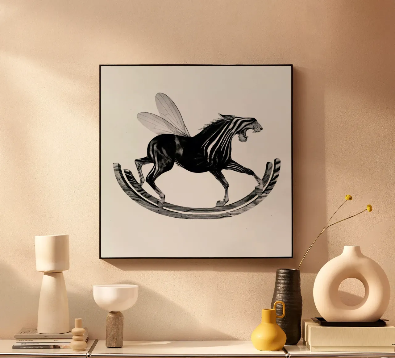 Schaukelpferd plexiglass da Birgit Palma