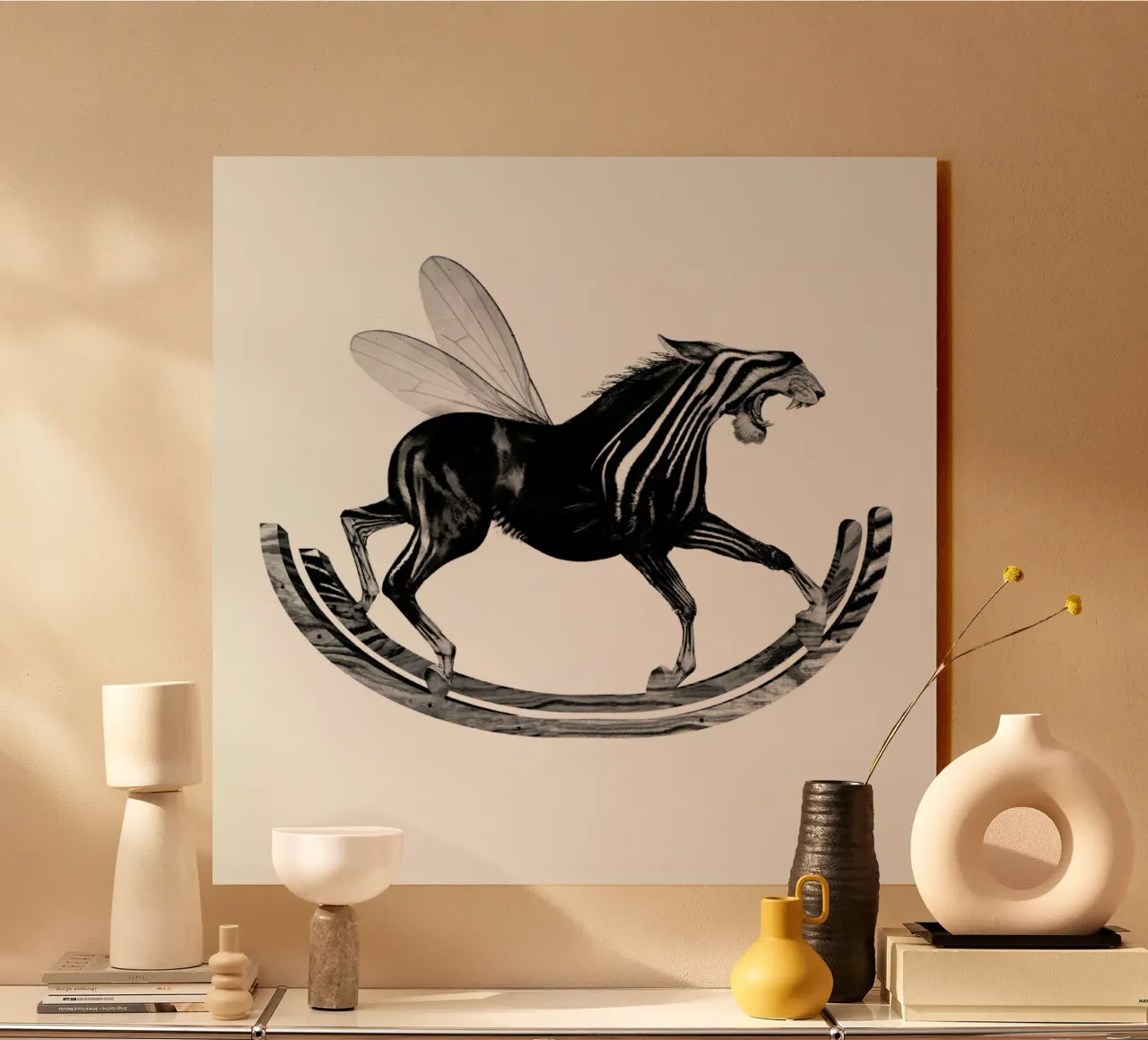 Schaukelpferd plexiglass da Birgit Palma