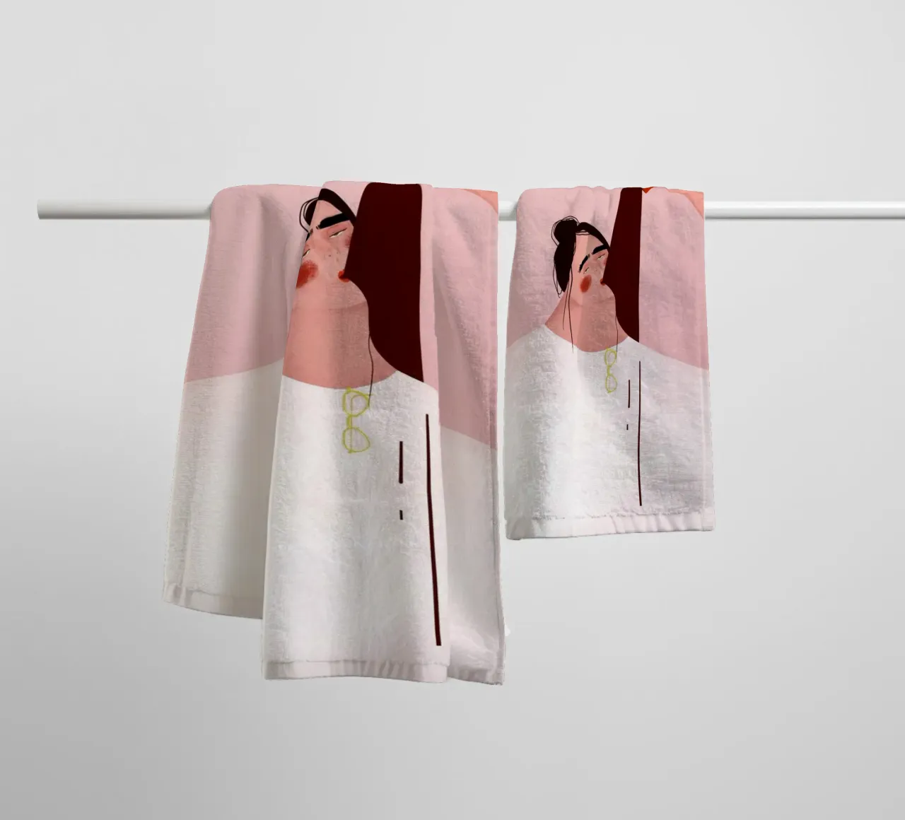 Oh.Ofi - Montagmorgen asciugamano da bagno da The Artcircle