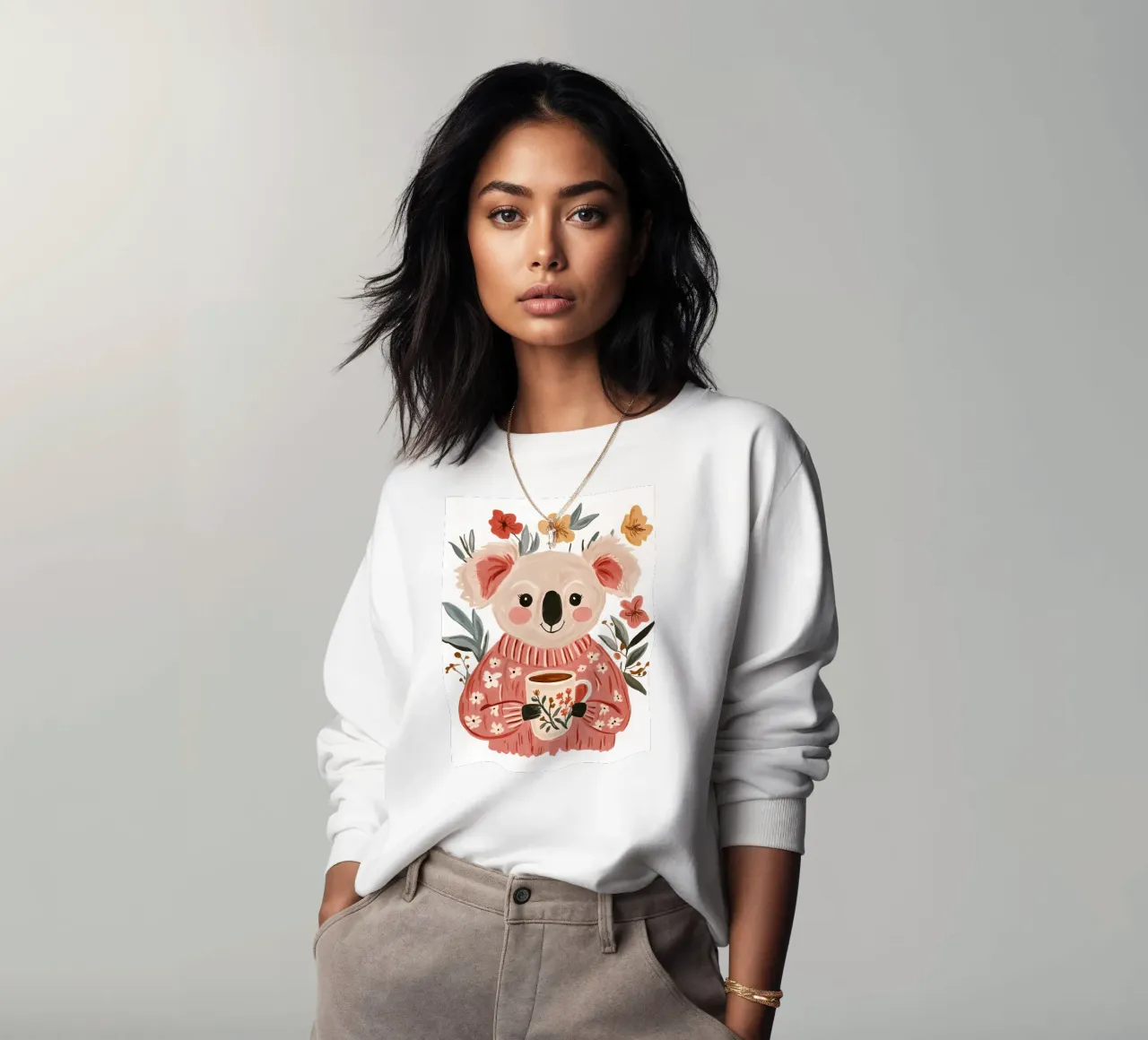 Simpatico Koala con tazza felpa da IamHomeStudio