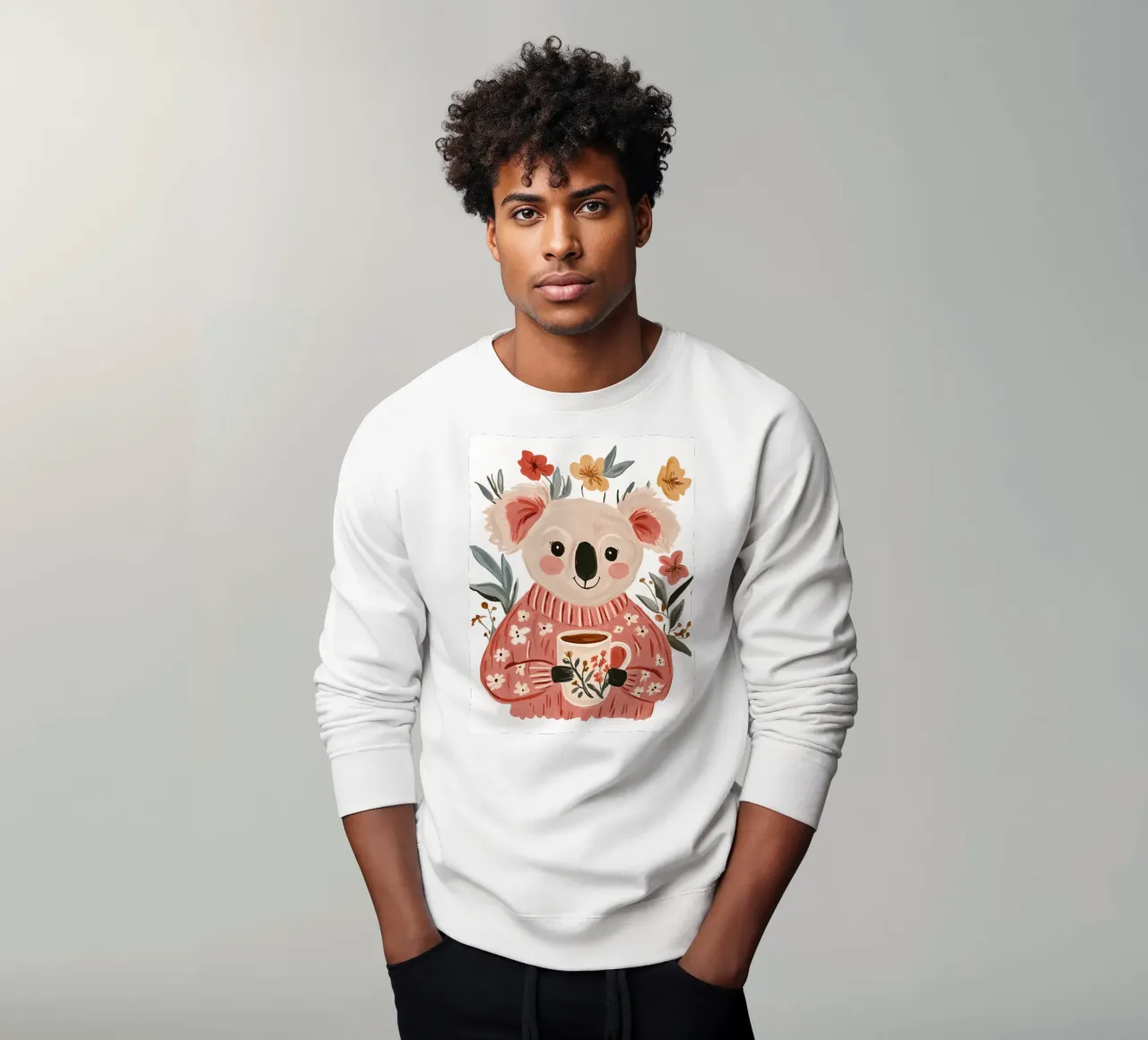 Simpatico Koala con tazza felpa da IamHomeStudio