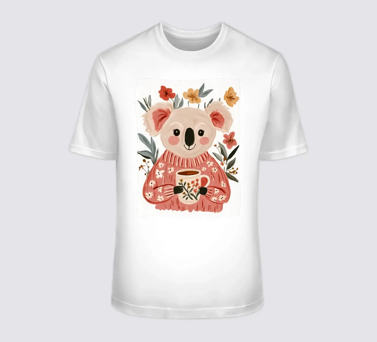 Simpatico Koala con tazza t-shirt da IamHomeStudio