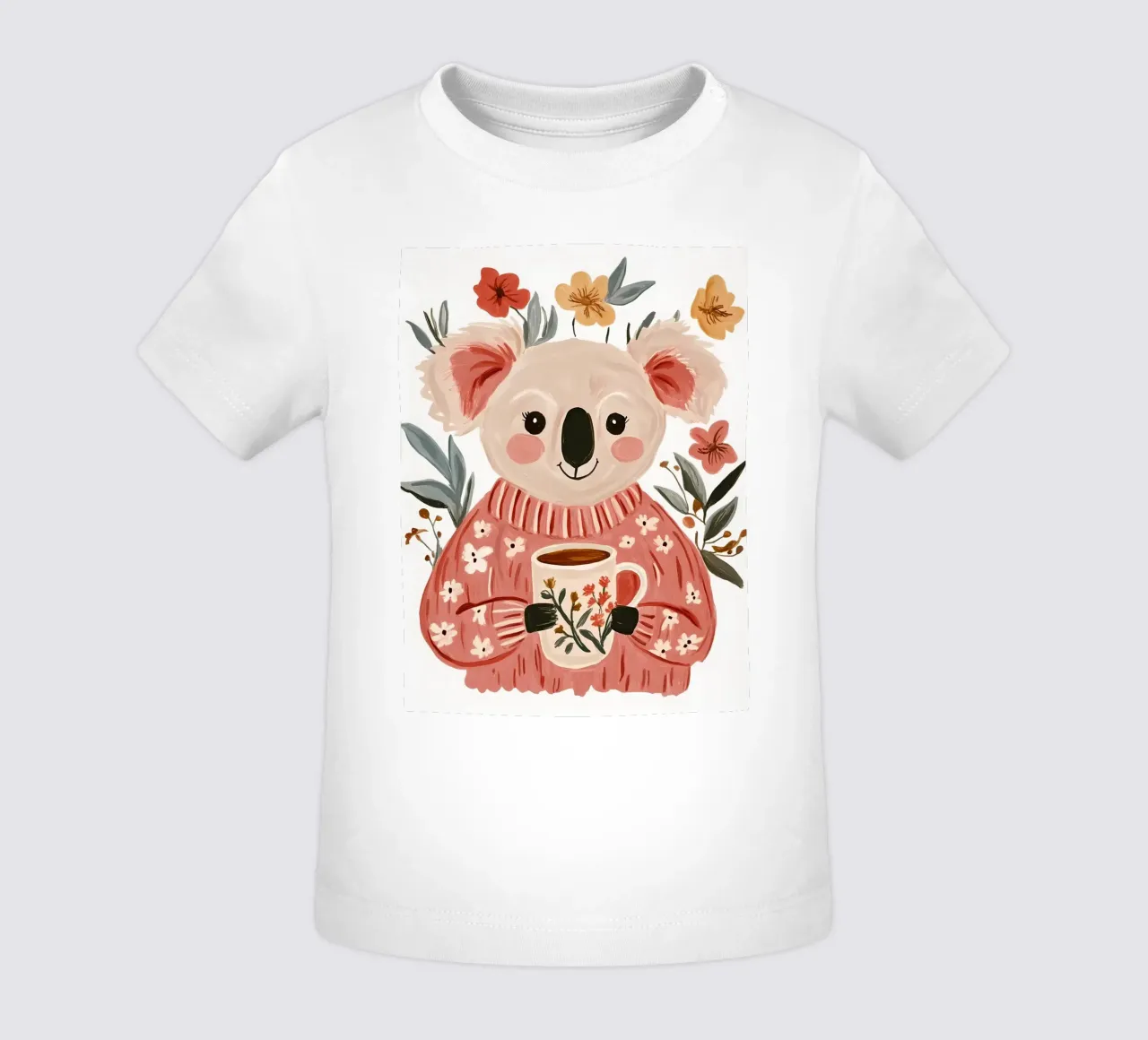 Simpatico Koala con tazza maglietta neonato da IamHomeStudio