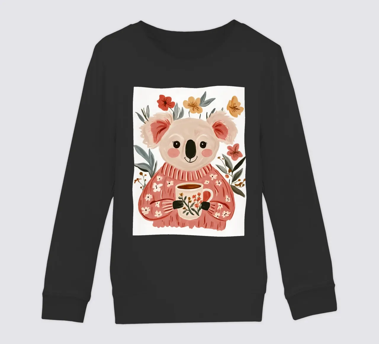 Simpatico Koala con tazza felpa bambino da IamHomeStudio