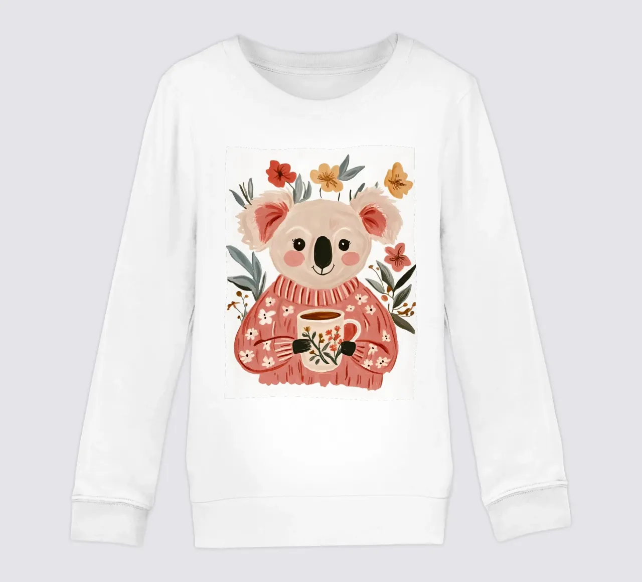 Simpatico Koala con tazza felpa bambino da IamHomeStudio