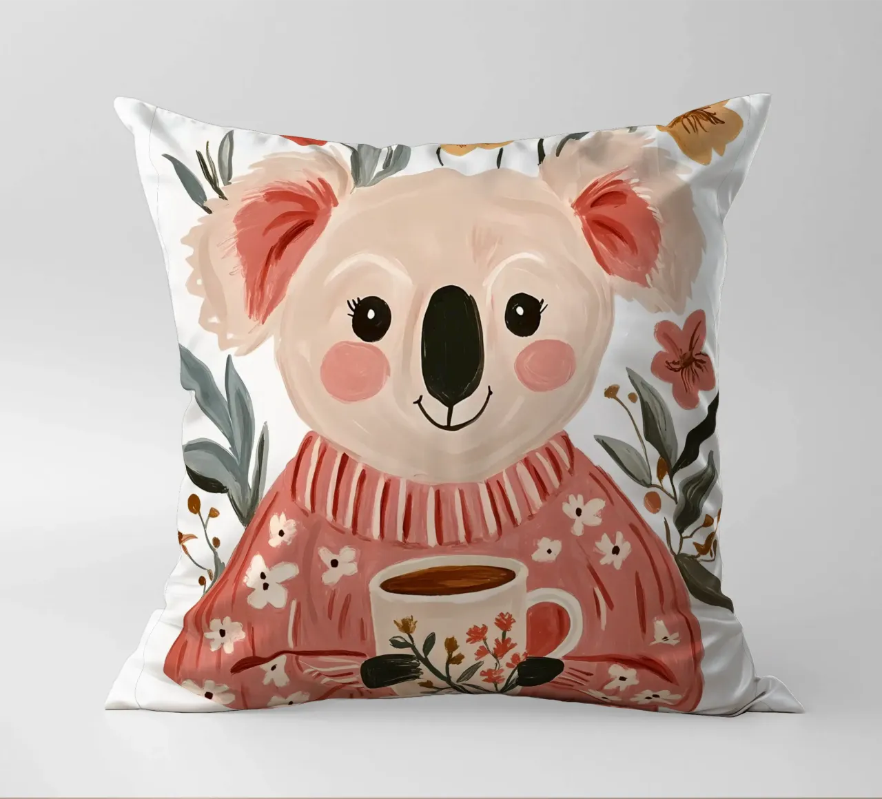 Simpatico Koala con tazza cuscino da IamHomeStudio