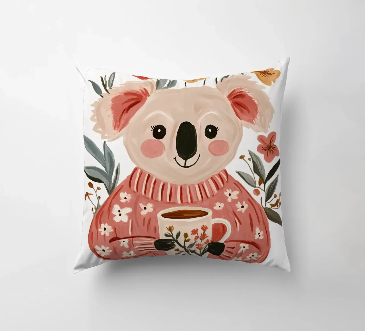 Simpatico Koala con tazza cuscino da IamHomeStudio
