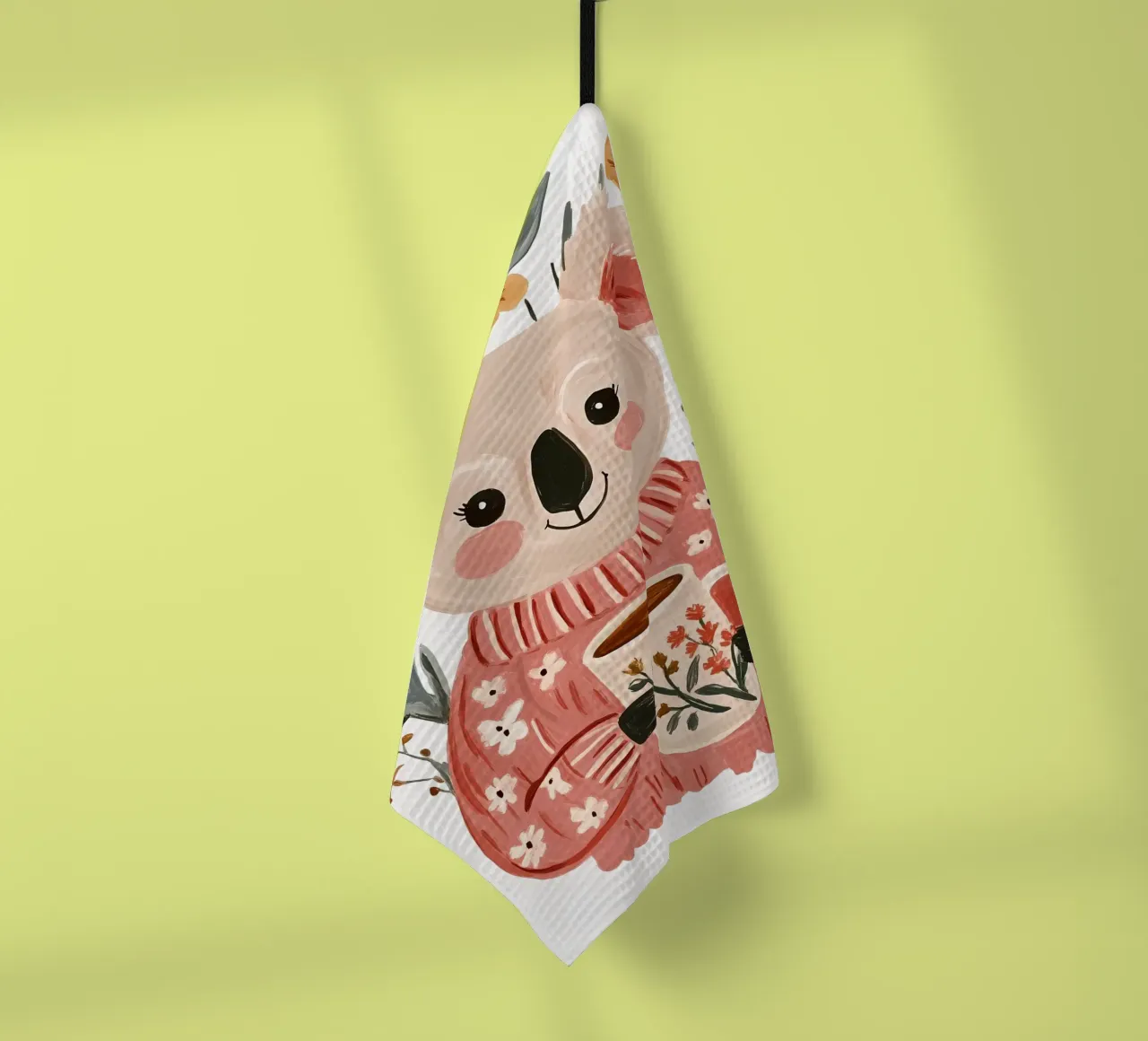 Mignon Koala avec tasse torchon de IamHomeStudio