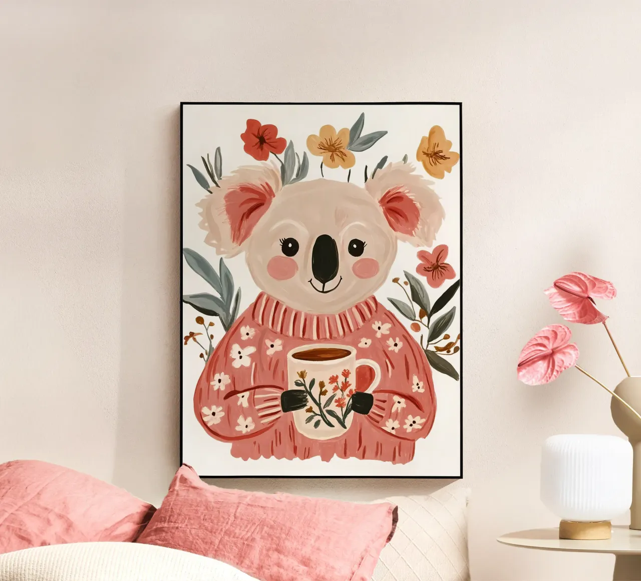 Simpatico Koala con tazza plexiglass da IamHomeStudio