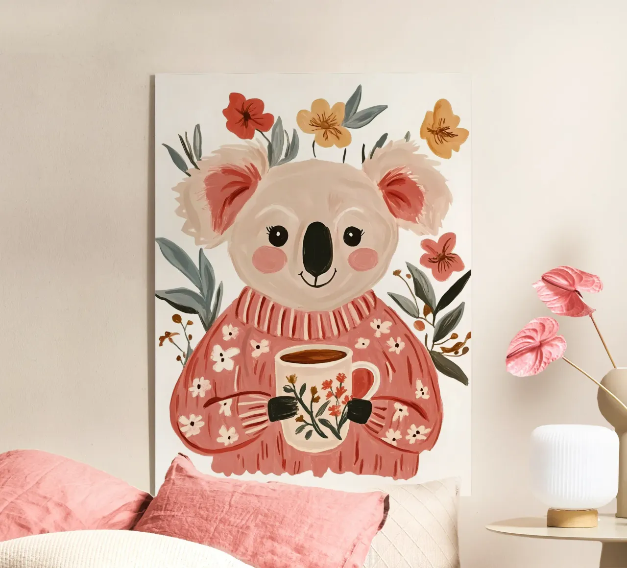 Simpatico Koala con tazza plexiglass da IamHomeStudio