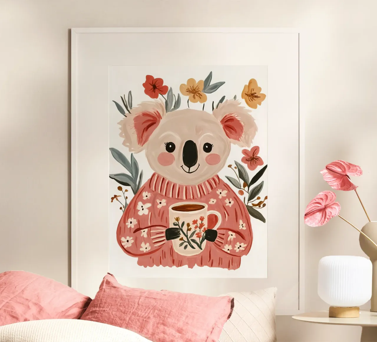 Simpatico Koala con tazza poster da IamHomeStudio