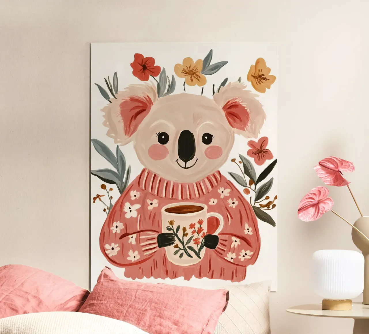 Simpatico Koala con tazza poster da IamHomeStudio