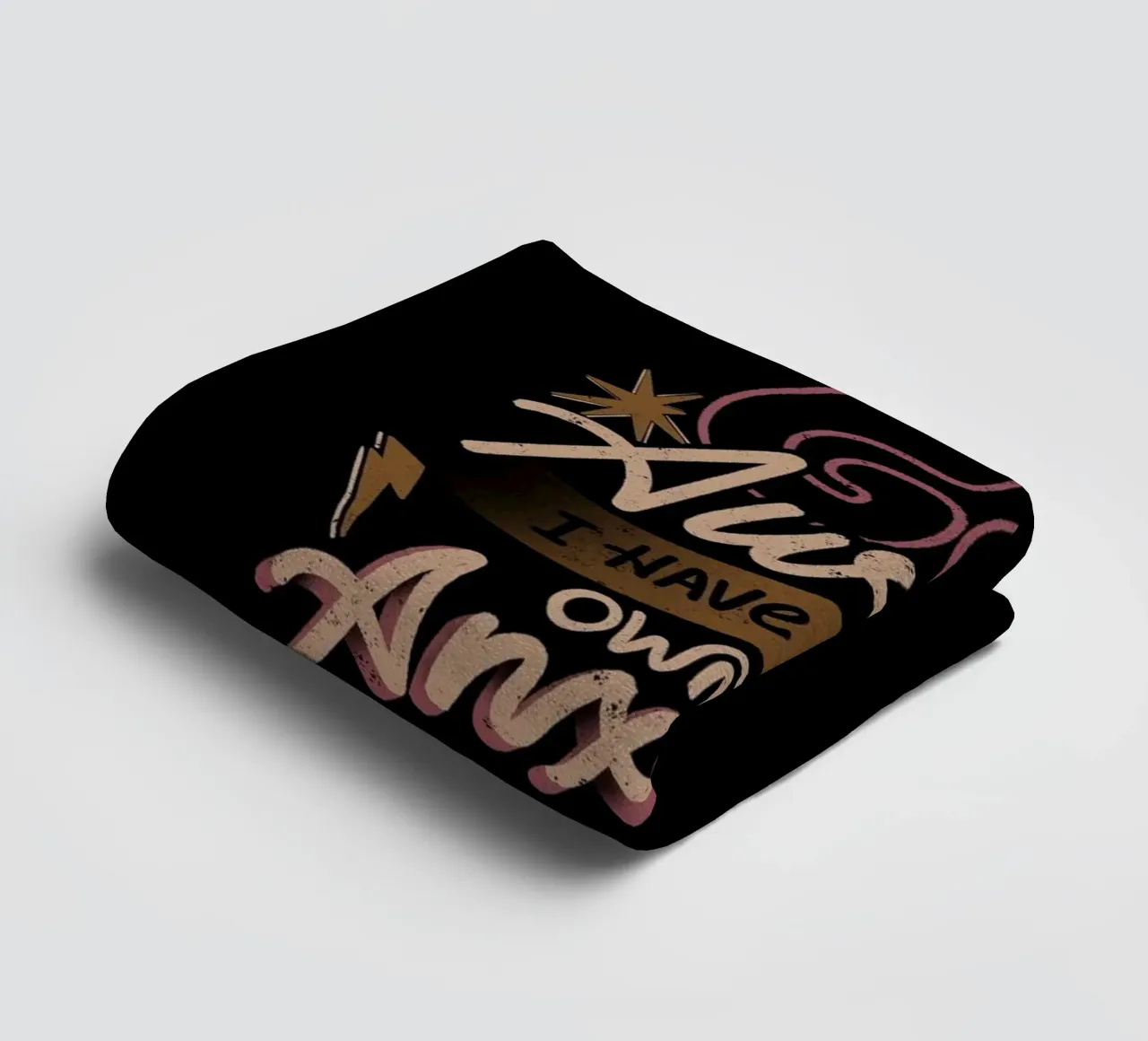 Go Away I Have My Own Anxiety towel by Tobe Fonseca