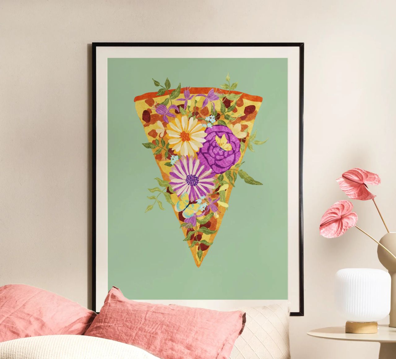 I love Pizza poster de Illustration Raissa Oltmanns
