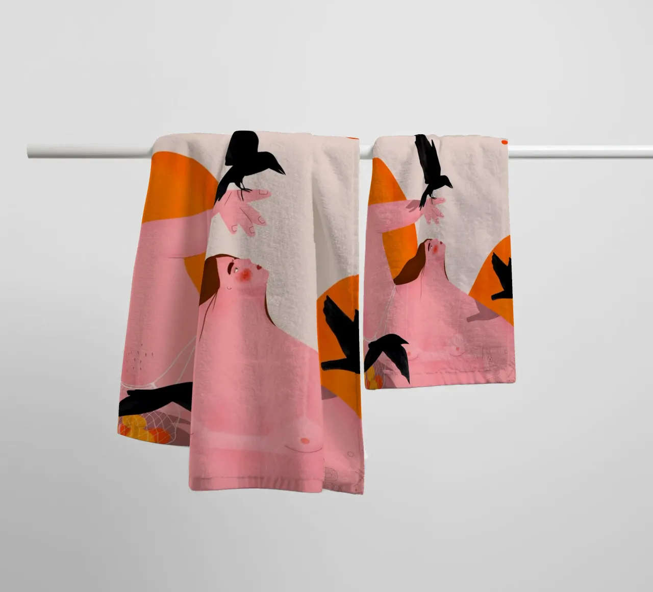 Oh.Ofi - Vogelfreundin asciugamano da bagno da The Artcircle