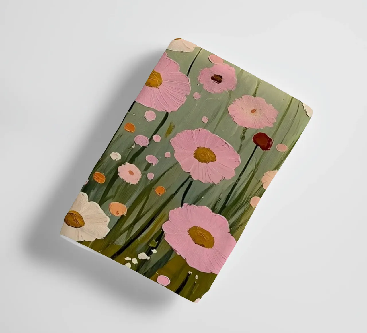 Pastel Blush Pink Wildflowers Field towel by IamHomeStudio