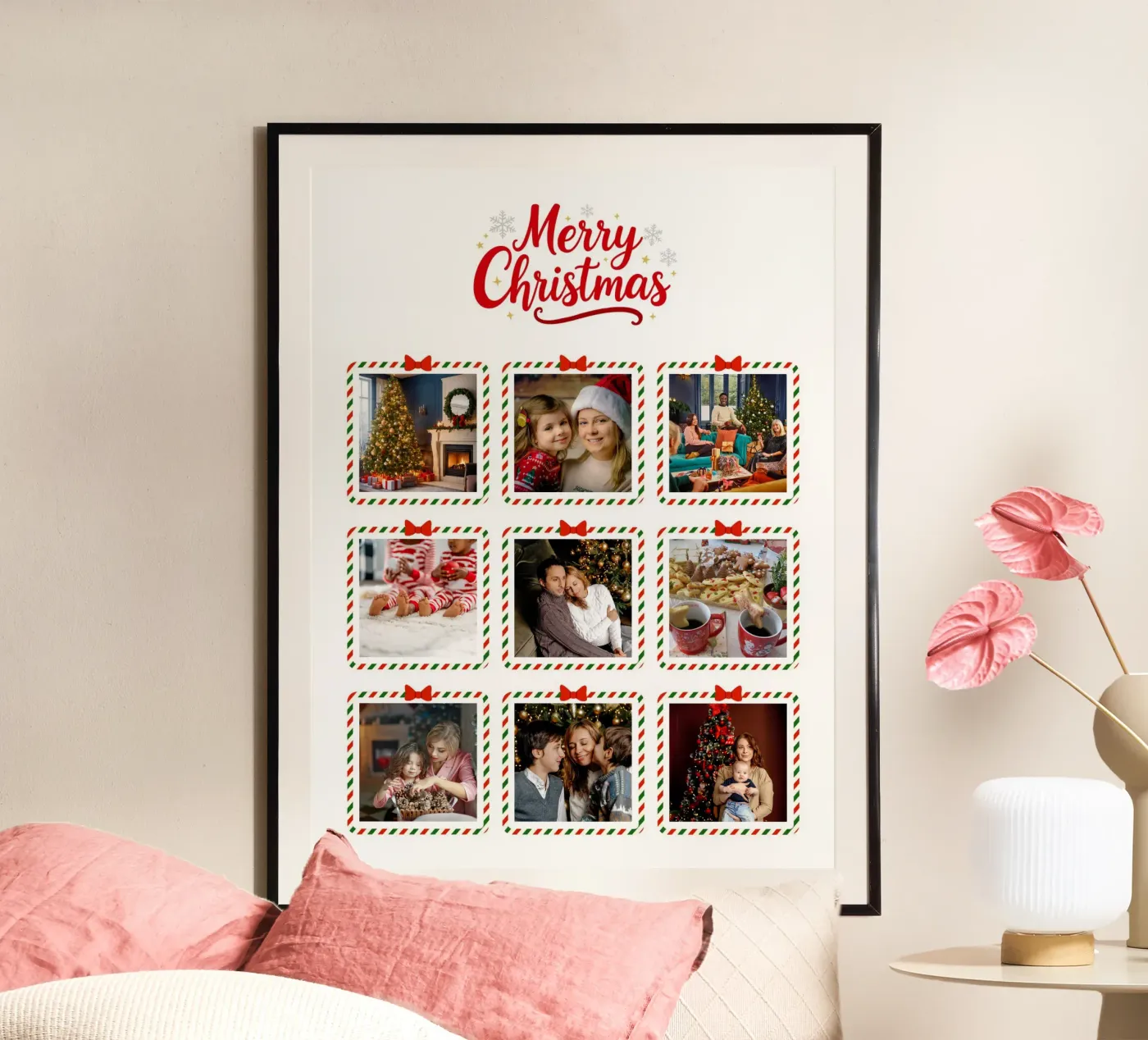 Christmas frames collage personalized poster da Amazing Walls