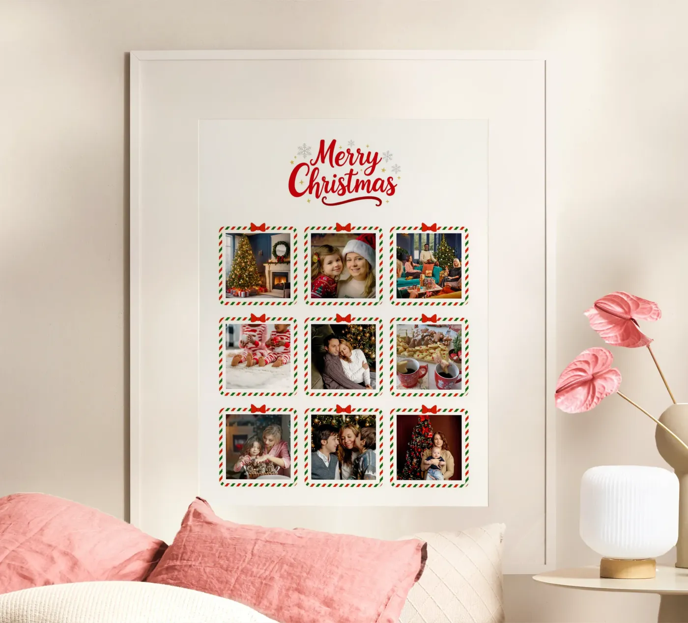 Christmas frames collage personalized poster da Amazing Walls