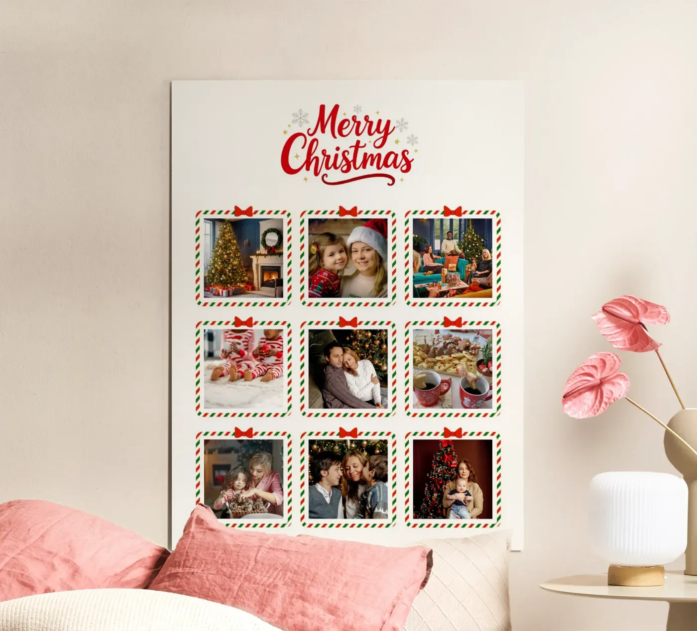 Christmas frames collage personalized poster da Amazing Walls