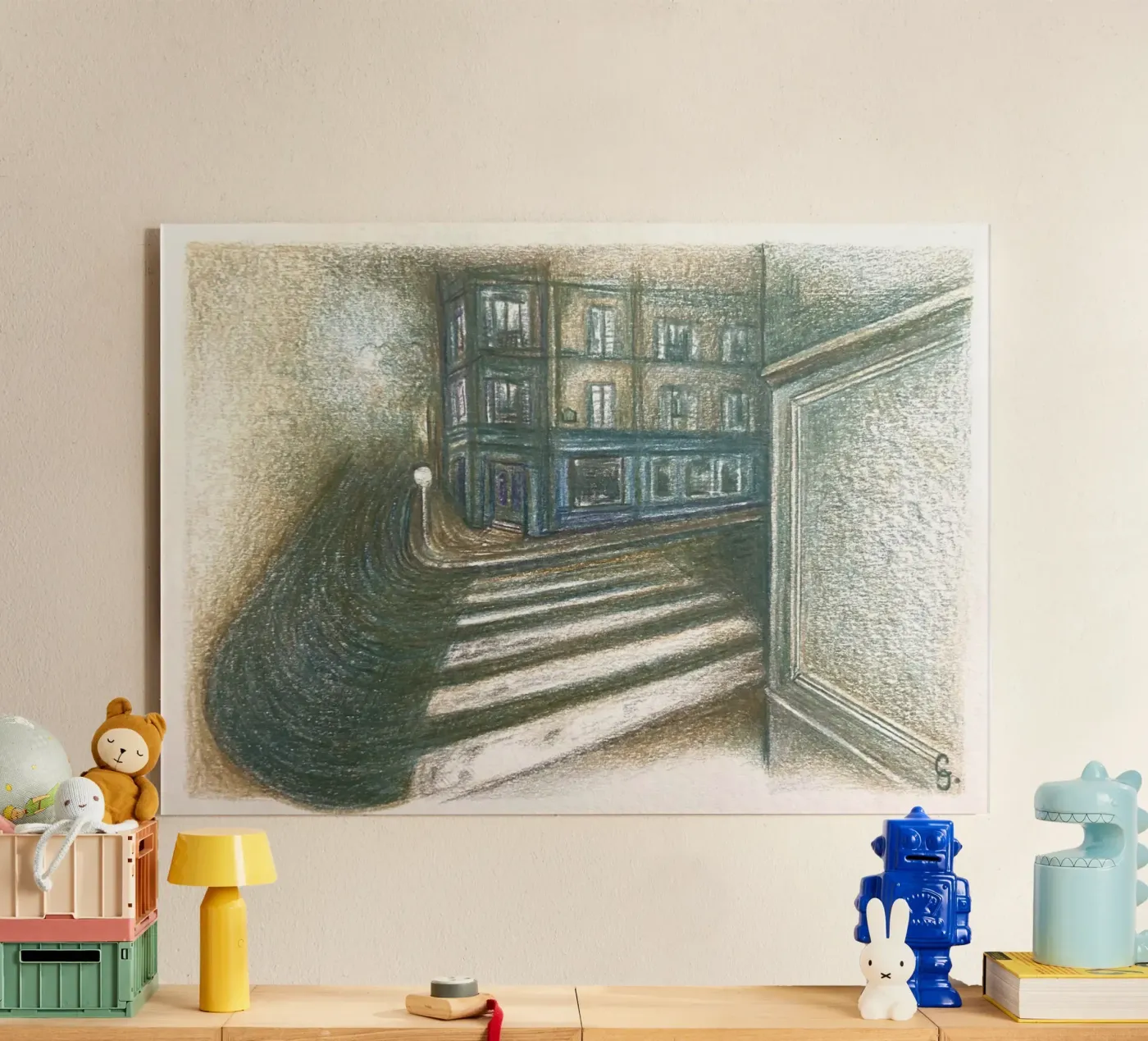 Paris 11 acryl van Cécile Jeanne