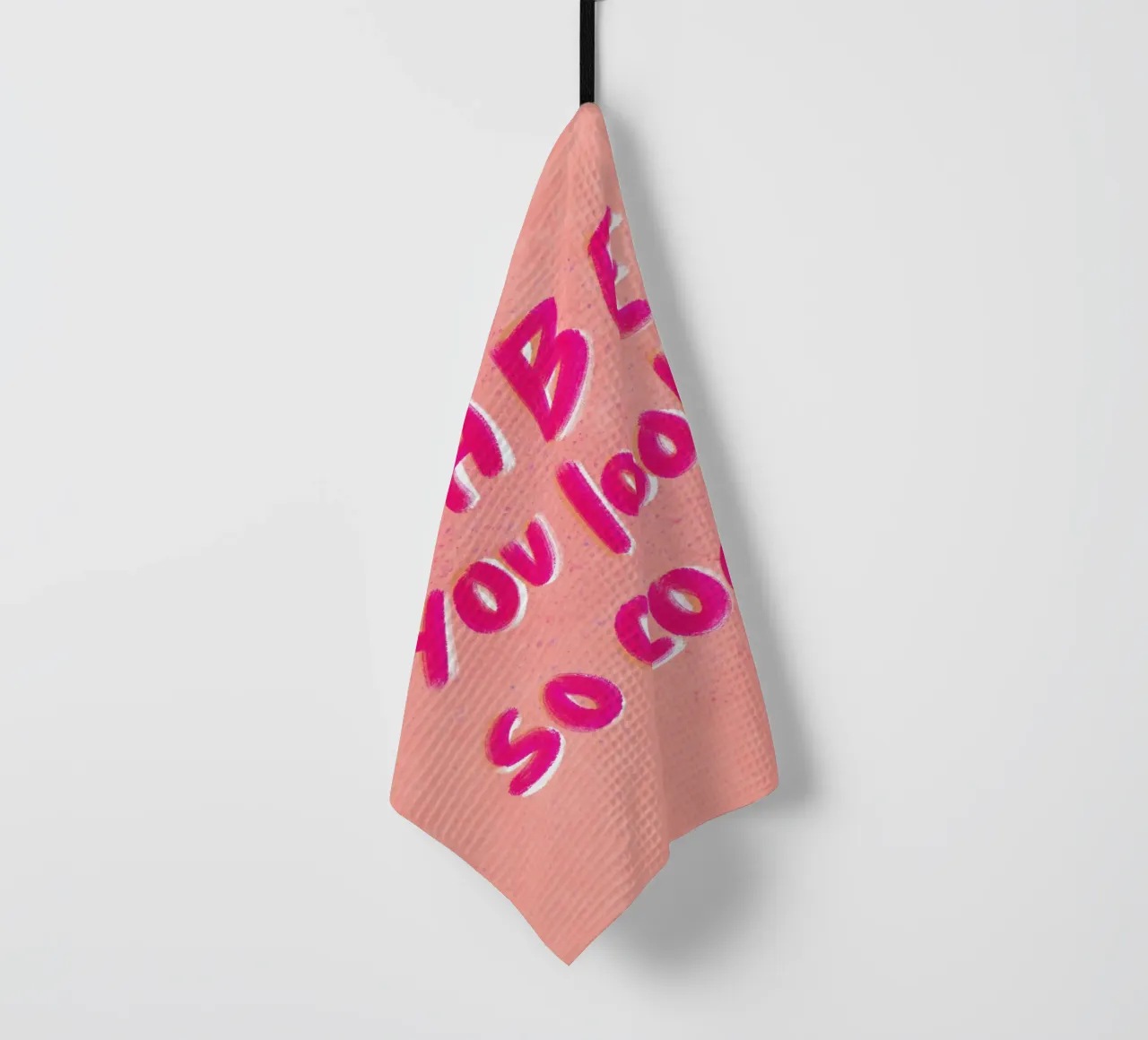 Babe you look so cool - handlettering canovaccio da cucina da Illustration Raissa Oltmanns