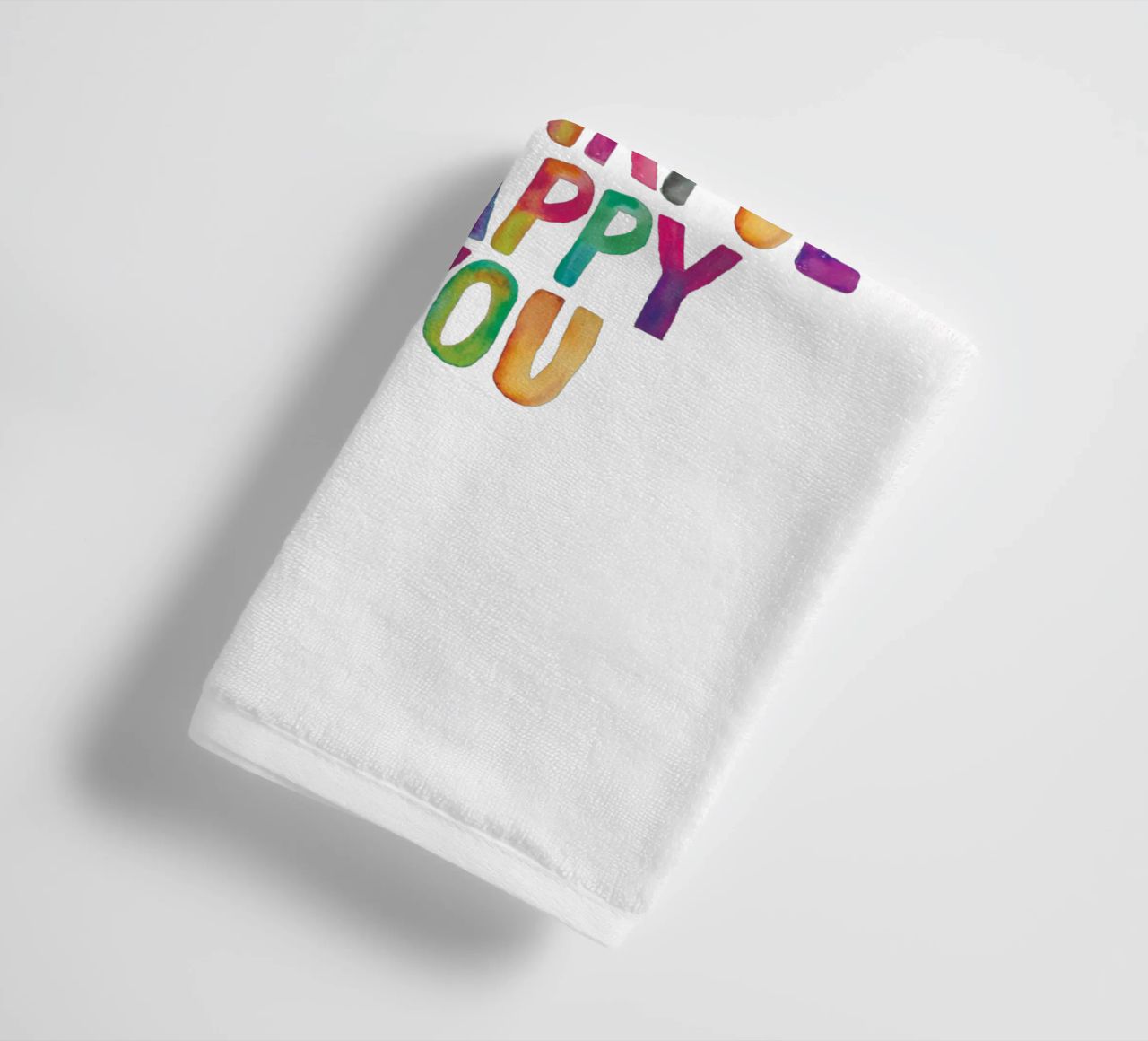 Sei mutig Sei kreativ Sei freundlich Sei dankbar Sei glücklich Sei du Handtuch von THE MOTIVATED TYPE