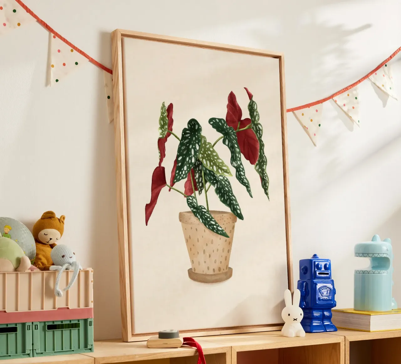 Monika Szczerbinska - Begonia Magulata tela con Cornice a cassetta da The Artcircle