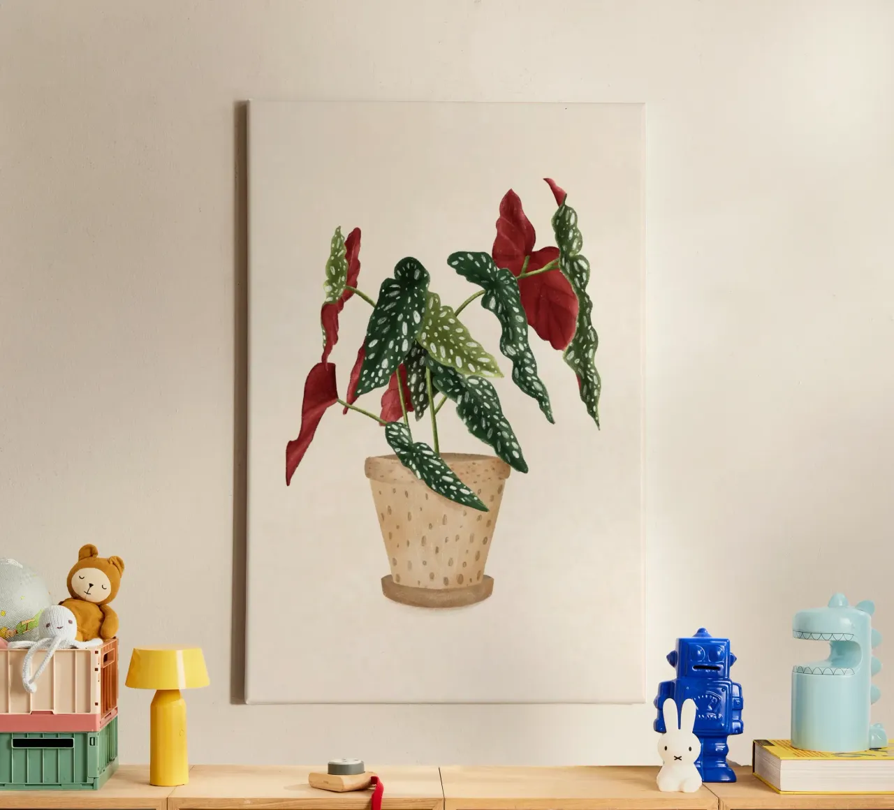 Monika Szczerbinska - Begonia Magulata tela con Cornice a cassetta da The Artcircle