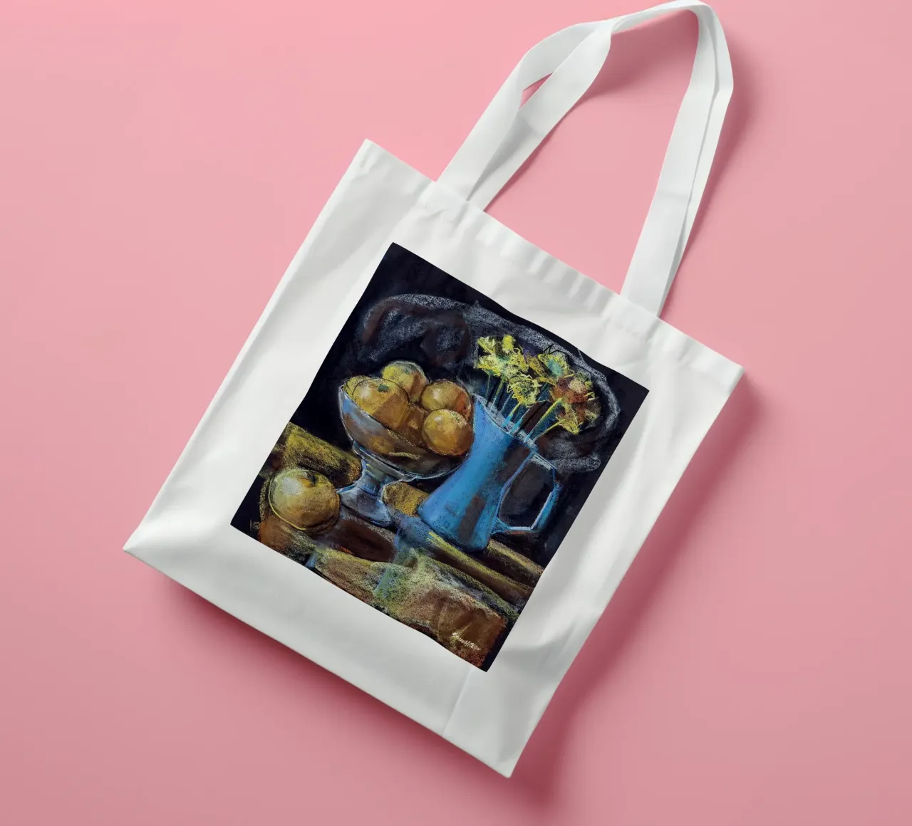 Cobalt and Citrus borsa in juta da Stoian Hitrov