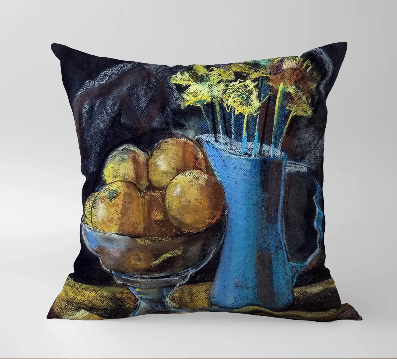 Cobalt and Citrus cuscino da Stoian Hitrov