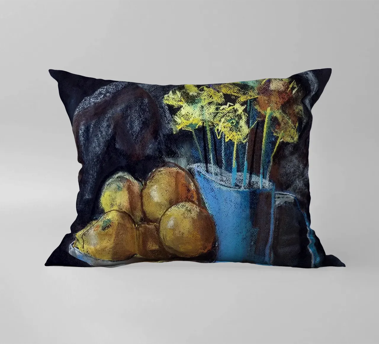 Cobalt and Citrus cuscino da Stoian Hitrov