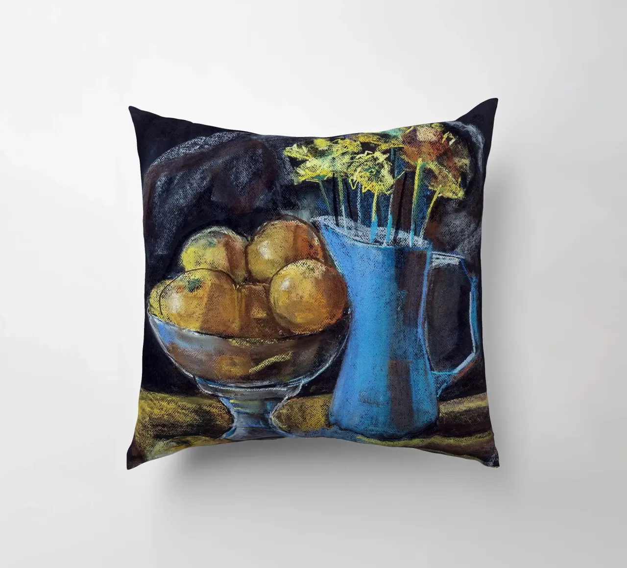 Cobalt and Citrus cuscino da Stoian Hitrov