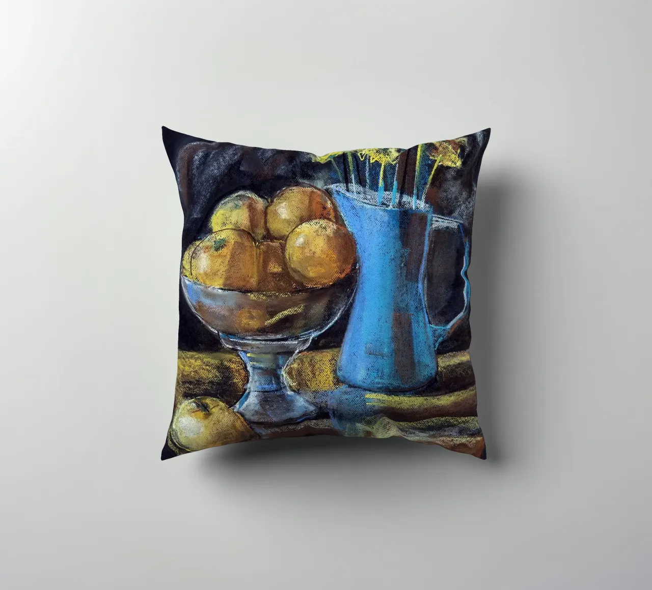 Cobalt and Citrus cuscino da Stoian Hitrov