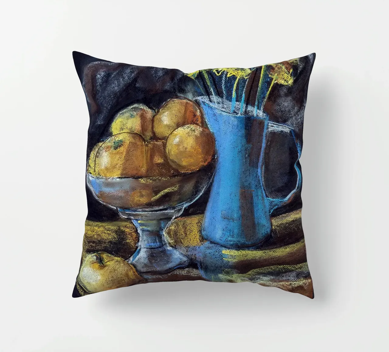 Cobalt and Citrus cuscino da Stoian Hitrov