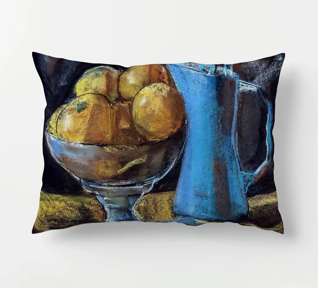 Cobalt and Citrus cuscino da Stoian Hitrov